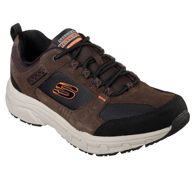 Skechers Herr Choklad/Svarta Sneakers - Relaxed Fit: Oak Canyon - Sverige (VQACY-3851)